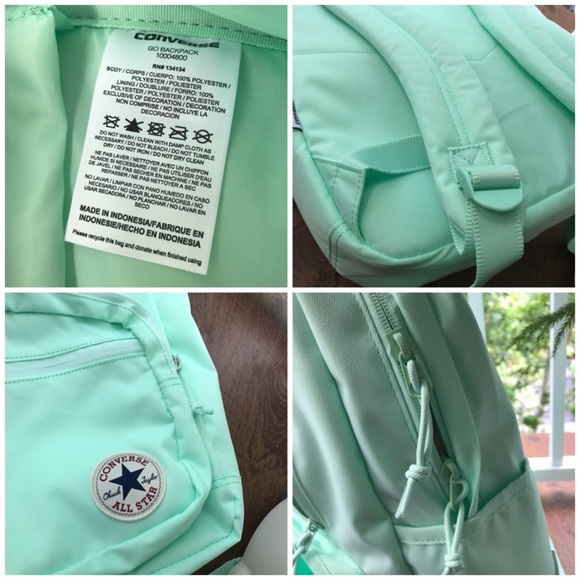 NWT Converse GO Backpack Mint W AUTHENTIC - Picture 7 of 8